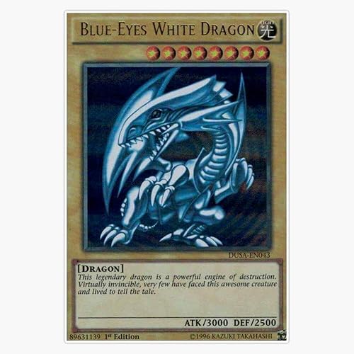 Calcomanía adhesiva para parachoques y ventana de vinilo Dragón Blanco de Ojos Azules de 5 pulgadas (KRIS-RETRO-STICKERS-787)