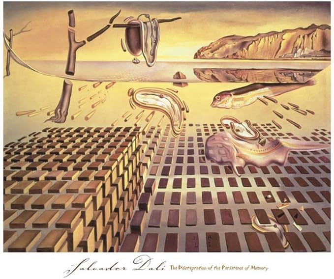 (18 x 24) Salvador Dali The Disintegration of the Persistence of memory ...