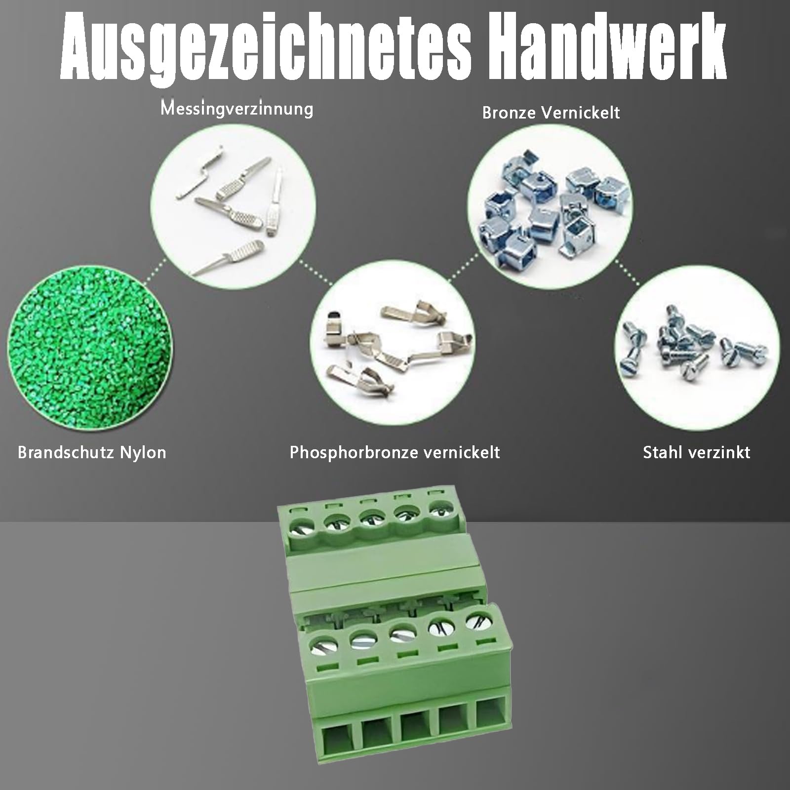 5 sztuk 300/330 V 15EDGRK 3,81 mm/0,15 cala nachylenie PCB mocowanie śruba wtykowy blok zacisków wtyczka do 28-16AWG, 2/3/4/5/6 pin (5 pinów)