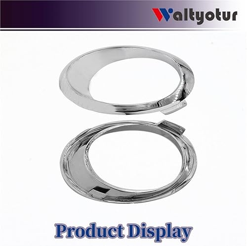 Miniatura 3 de waltyotur Reemplazo de la cubierta de la lámpara de la luz antiniebla del lado del conductor del lado del conductor, bisel cromado, para Fusion