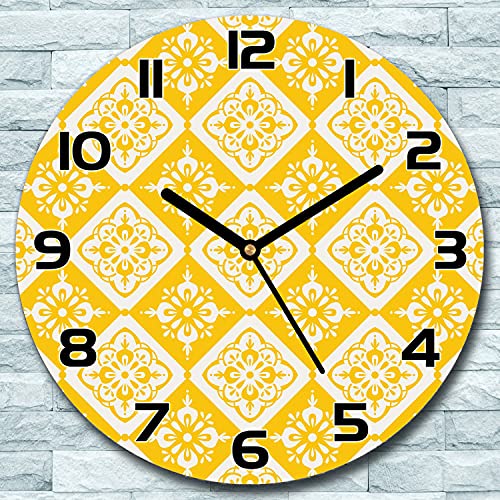 Horloge en verre sécurité 30 cm moderne impression haute définition - 3