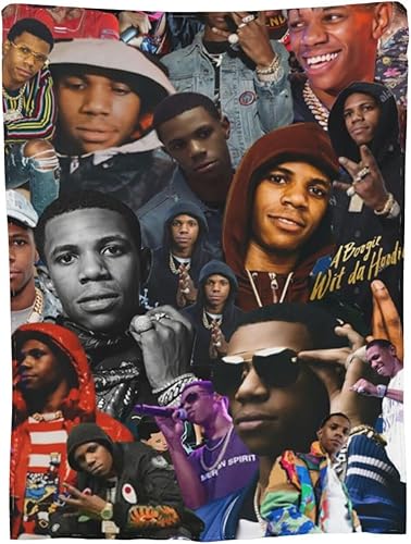 Miniatura 2 de A Boogie Rapper Wit Da - Manta con capucha, suave y acogedora, manta de franela decorativa para cama, sofá, sala de estar, viajes al aire libre, 60