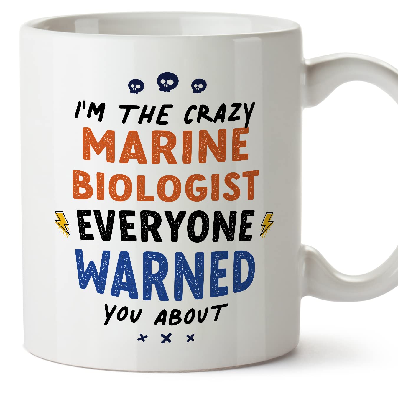 MUGFFINS Marine Biologist Mug - in English - Everyone Warned You About - Funny Gift for Colleagues - Ceramic 11oz Mug โ image 1