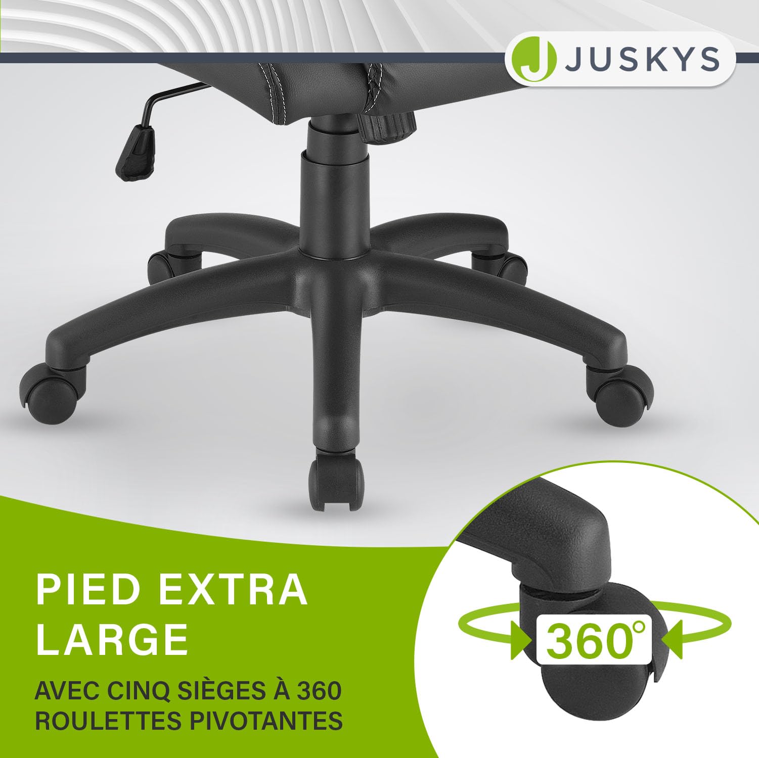 Juskys Chaise de Bureau Montreal Racing Chaise de Bureau Ergonomique réglable en Hauteur et rembourrée Chaise pivotante Chargeable 120 kg Chaise de Jeu PC (Bleu) (52D x 47W x 111H cm)