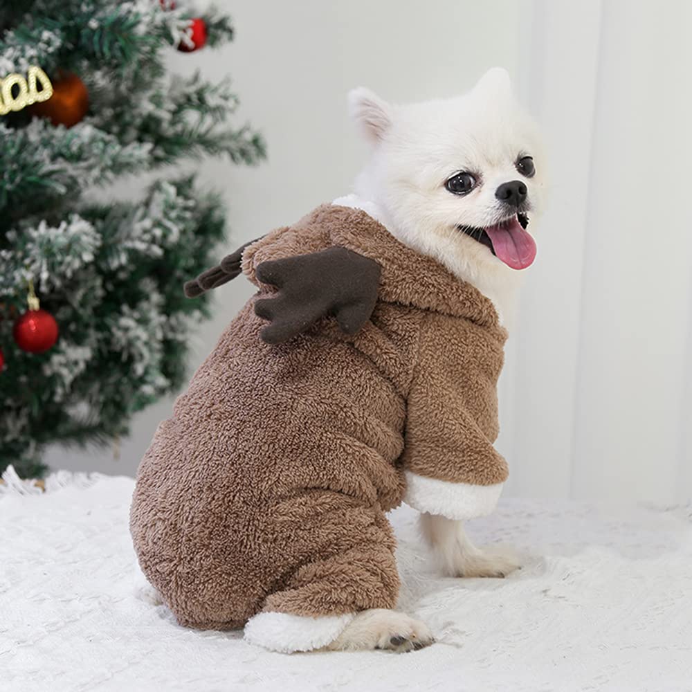 Hunde-Schneemann-Pullover Für Weihnachten - Aus Acryl, Mit Schneemann-Muster, Größe M (Brust 38,1 Cm)