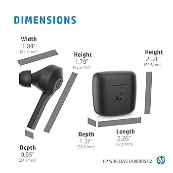 HP Wireless Earbuds with Noise Reduction. All-day Comfort