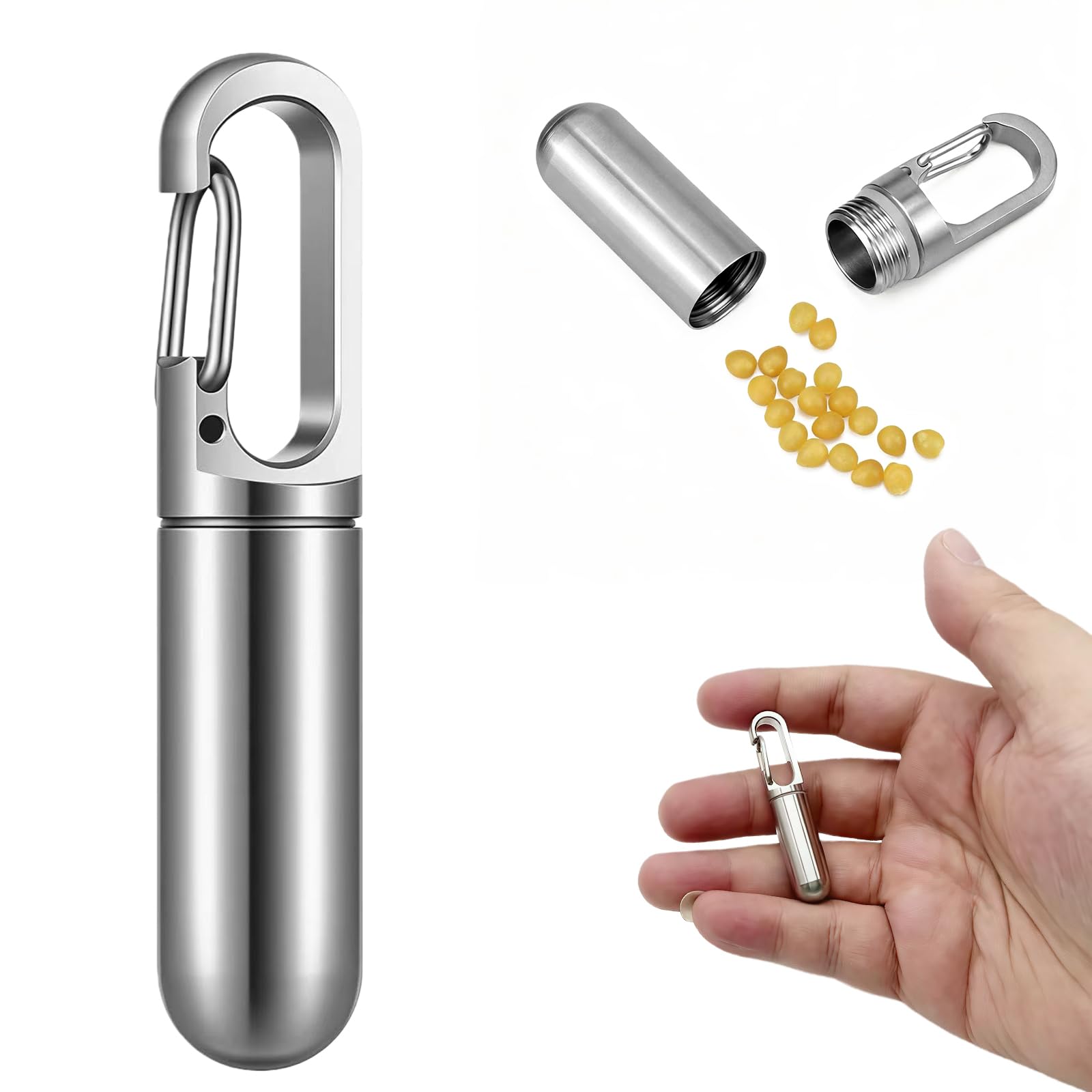 ピルケース サプリケース 薬ケース 持ち運び 防水 小物収納おしゃれ 旅行・アウトドア用 ペット遺骨や耳栓入れに最適 軽量・実用タイプ 小サイズ