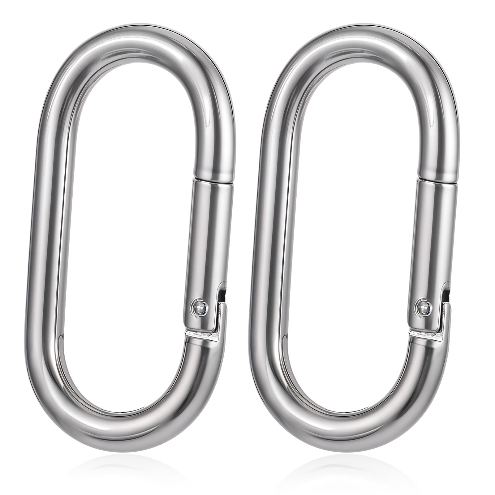 Amazon.com: 2pcs 4 Inch Carabiner Clip Oval Carabiner Clip Heavy