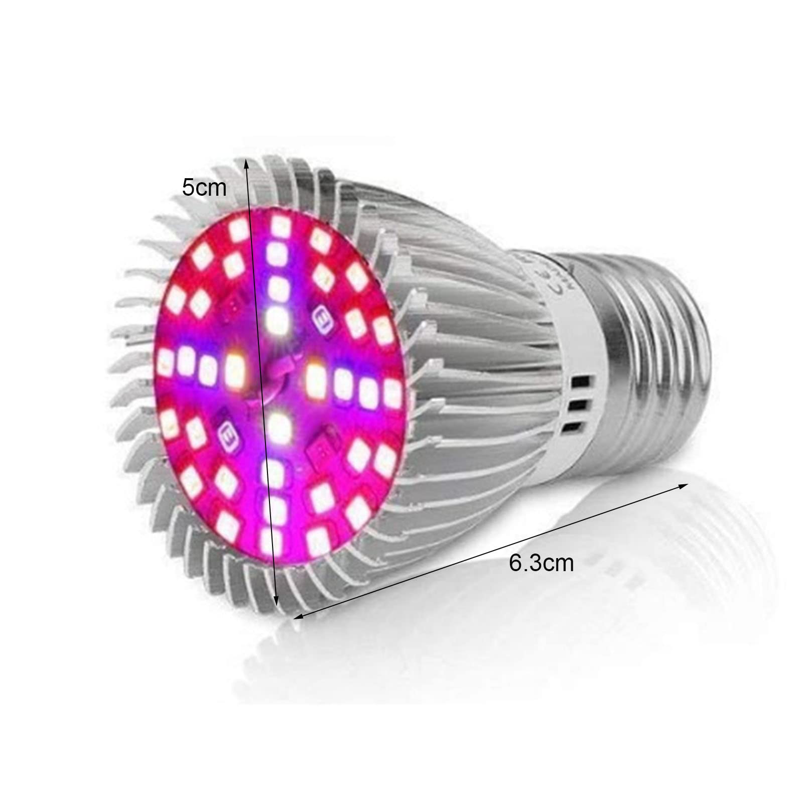 20W żarówka LED do uprawy, żarówki roślinne pełne spektrum dla roślin domowych wysiew Bloom ogród szklarniowy rośliny hydroponiczne