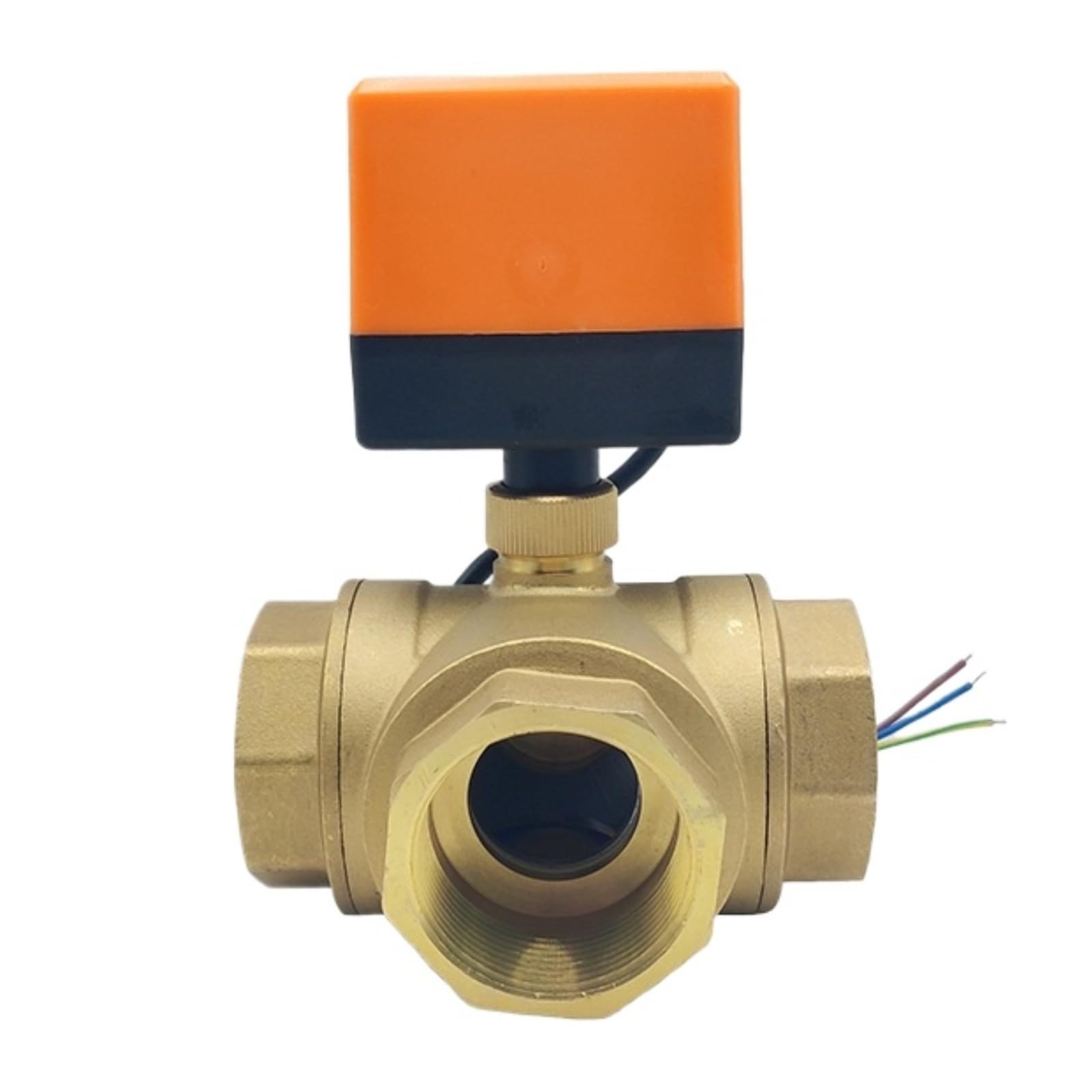Vanne électrique en laiton 1" pour automatiser un circuit hydraulique