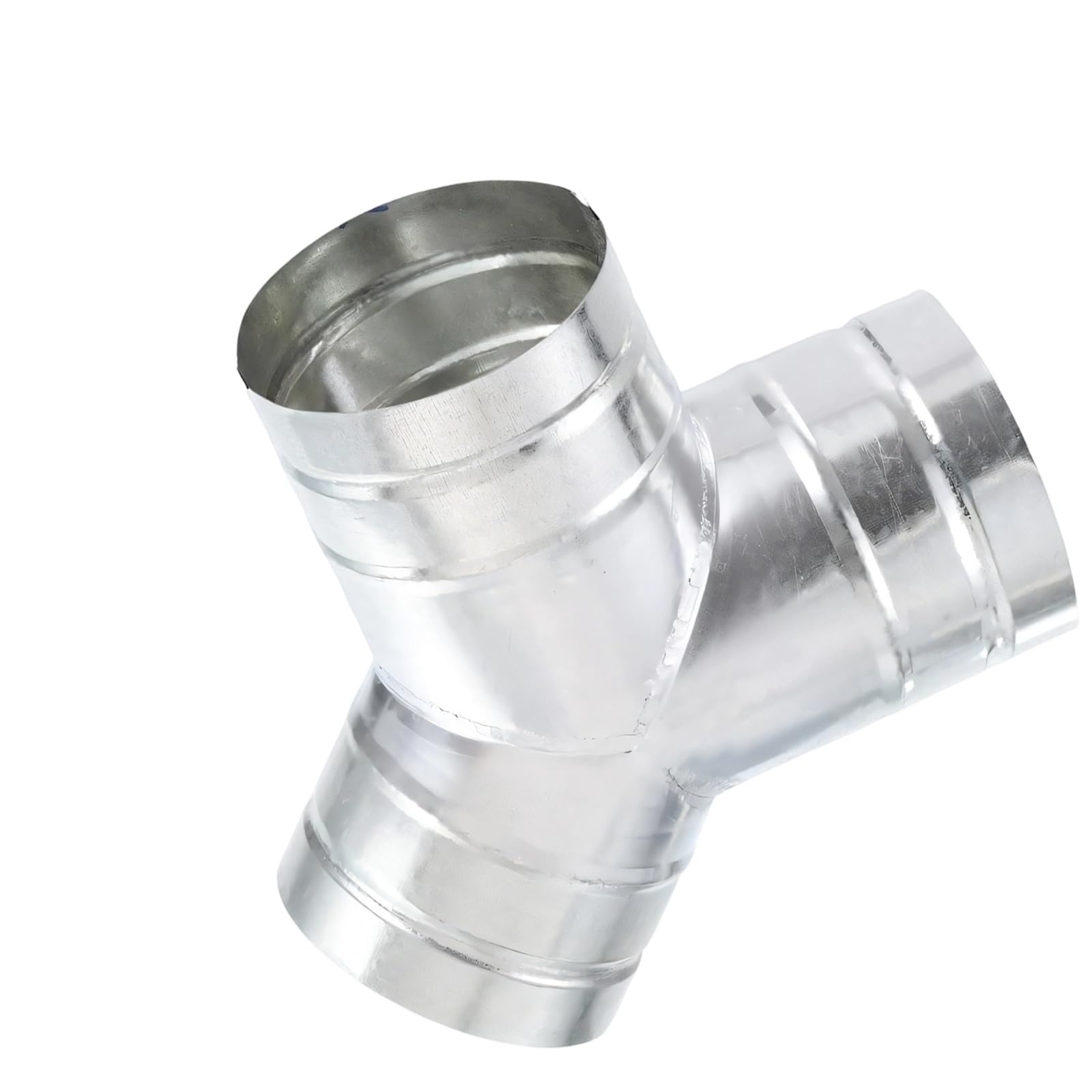 Duty Protected Steel Y Branch Duct Part for Dryer Vents and Central Climate Control Units Residential Commercial Exhaust Pipe