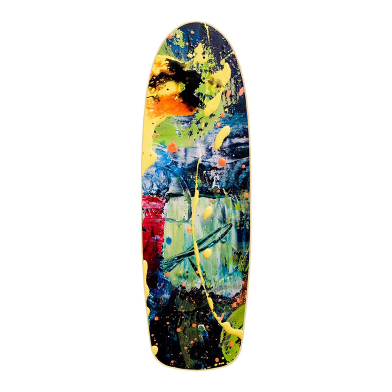 Tavola da skateboard colorata in legno, accessorio di ricambio