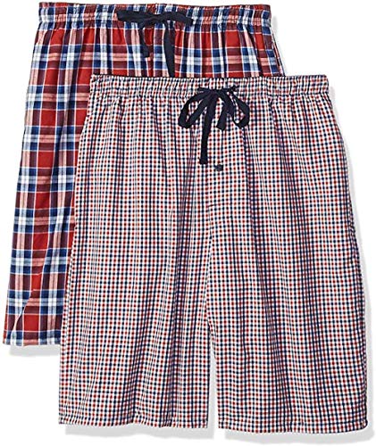 Image of Hanes mens 2-pack Woven Pajama Short