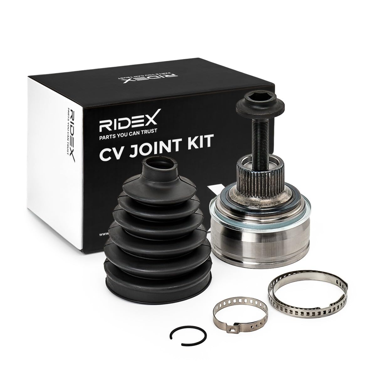 RIDEX 5J0887 Gelenksatz Antriebswelle Achswelle Kompatibel mit AUDI A4 B9 Avant 8W5, 8WD G052528A2 5C0498099D 5C0498099E