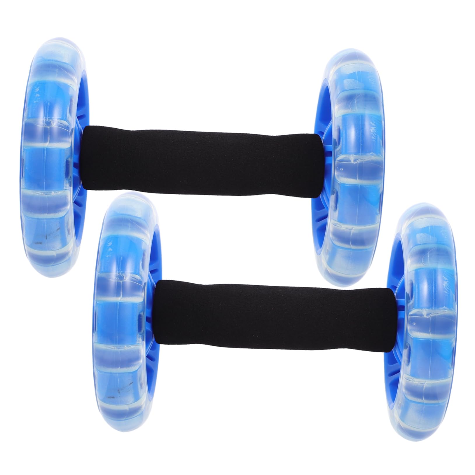 GALPADA Rodillo Abdominal Doble Diseño de Ruedas para Ejercicio en Casa, Agarres Antideslizantes, Material Pp y Pvc, Ligero para Fortalecer Músculos y Mejorar Resistencia