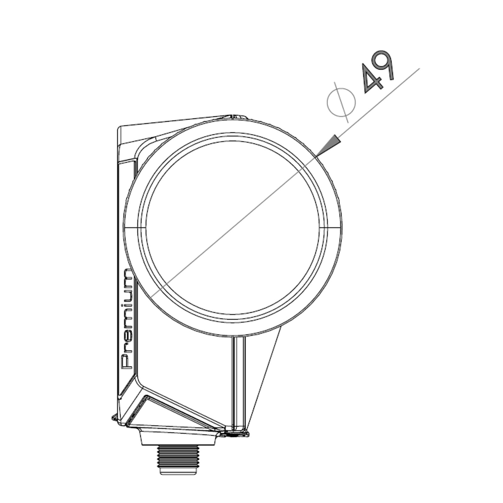 Inverto Quattro Premium LNB IDLP-QTL413-PREMU-OPN 40 mm, Full HD, 4K, avec filtre LTE (Quattro (IDLP-QTL413-PREMU-OPN))