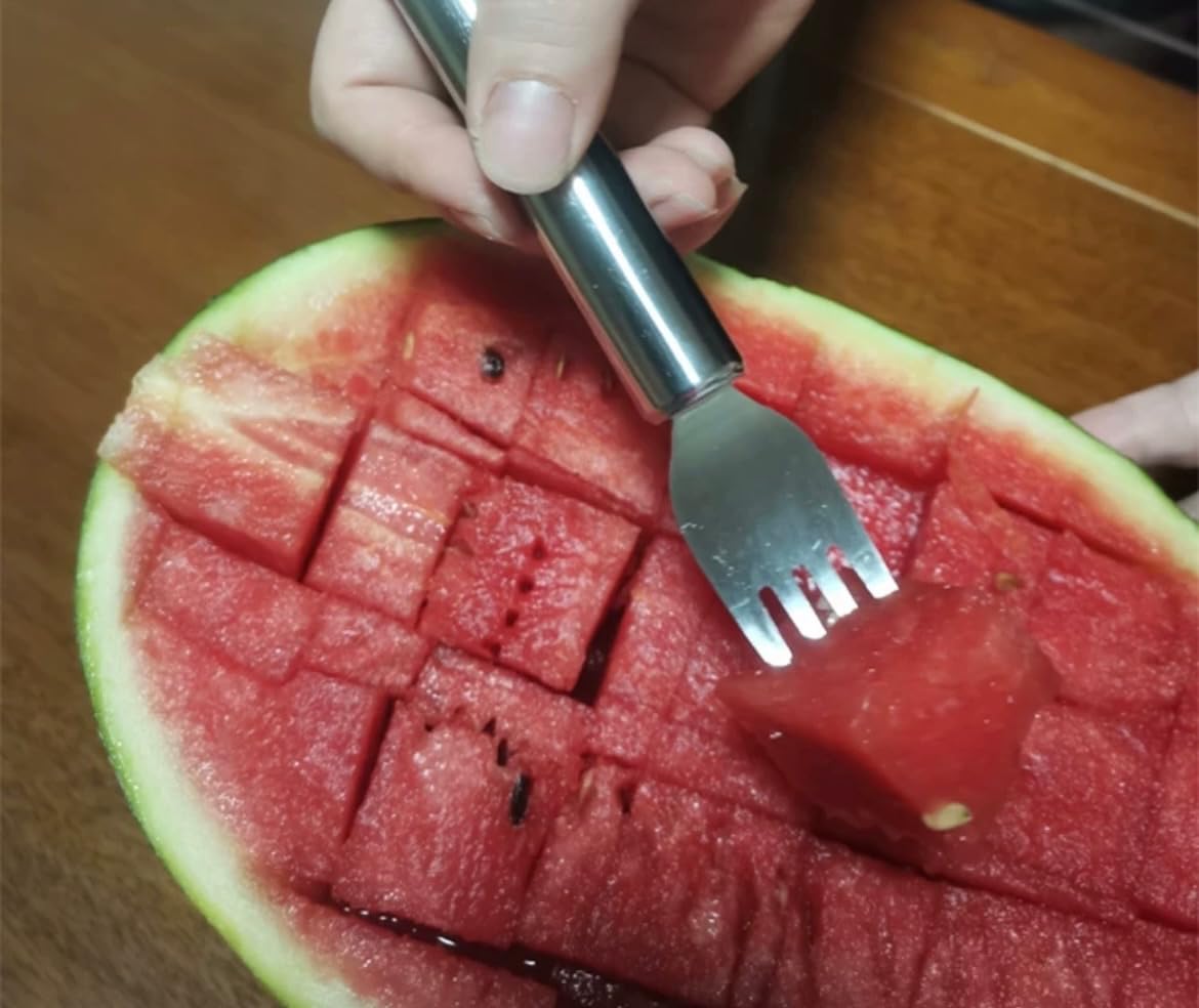 Reinmoson Watermelon Fork Cutter Slicer Tool
