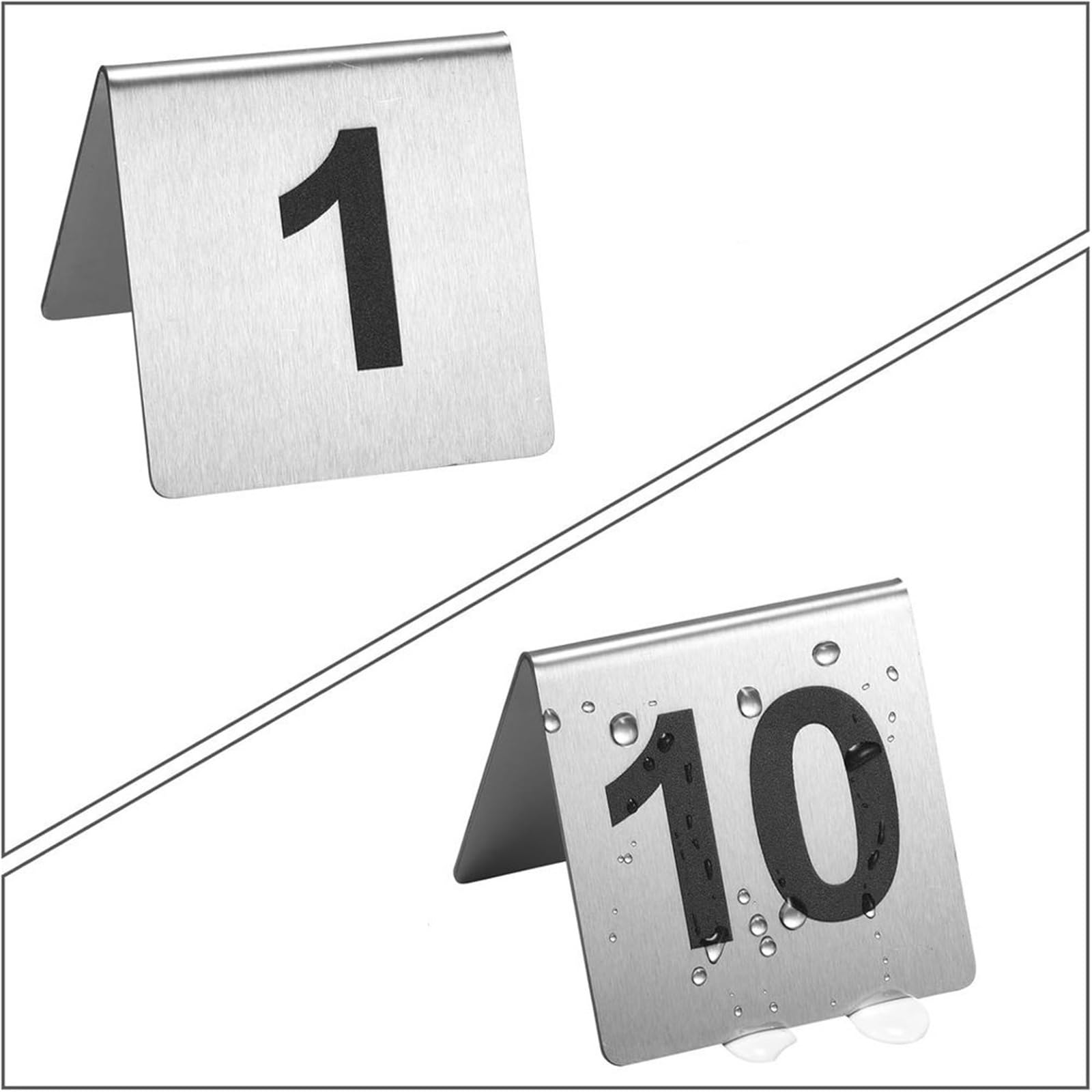 Numeri di tabella in acciaio inossidabile 1-20 Per Ristoranti