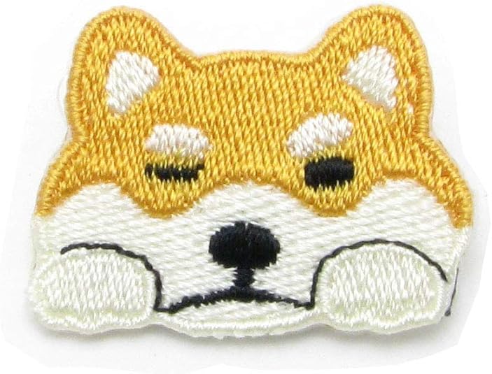Amazon | ブローチ 犬 いぬ イヌ 柴犬 しばけん 刺繍 ワッペン バッチ
