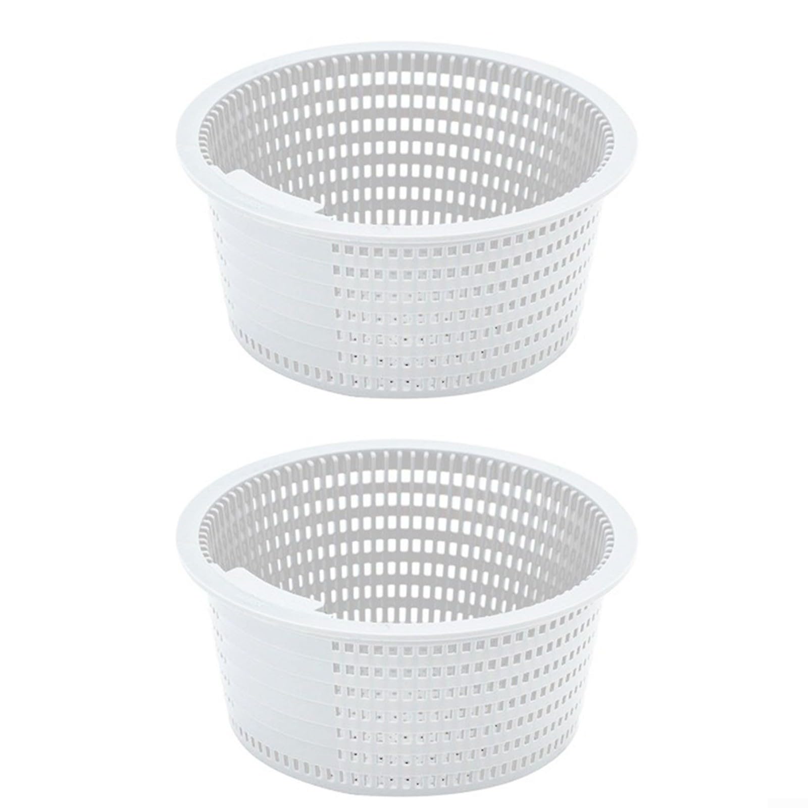 Swimming Pool Skimmer Filter Basket P06436 Replacement Part For 56369 56384 56566 56574 56586 Models Steel Wall Above Ground Pool, Easy Installation 16X12x7cm(2pcs)