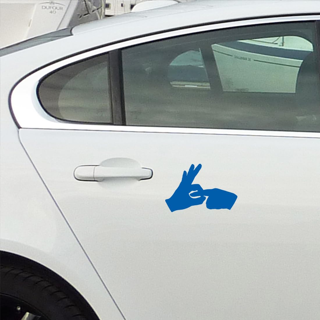 Set mit 2 wasserfesten Vinyl-Aufklebern für Laptop, Handy-Zubehör, Helm, Autofenster, Fensterstosse, Knollentasse, Dekoration