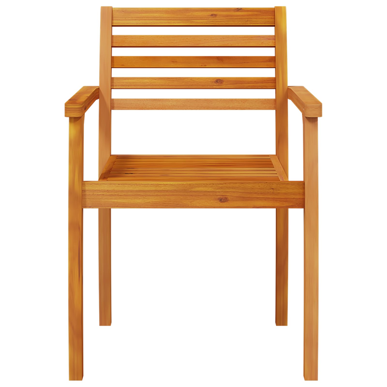 Set da Giardino 7 Pezzi in Legno Massello di Acacia Tavolo Rettangolare con Sedie per Esterno Balcone Pranzo all'Aperto Resistente e Comodo