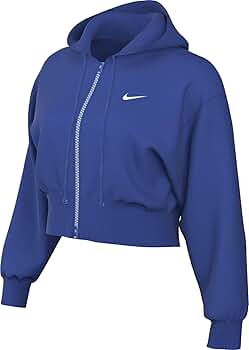 ★★Nike★★ Sportswear Phoenix Fleece Full Zip Crop W Sail Women's Nike Sportswear Phoenix Fleece Crop Full-Zip Hoodie