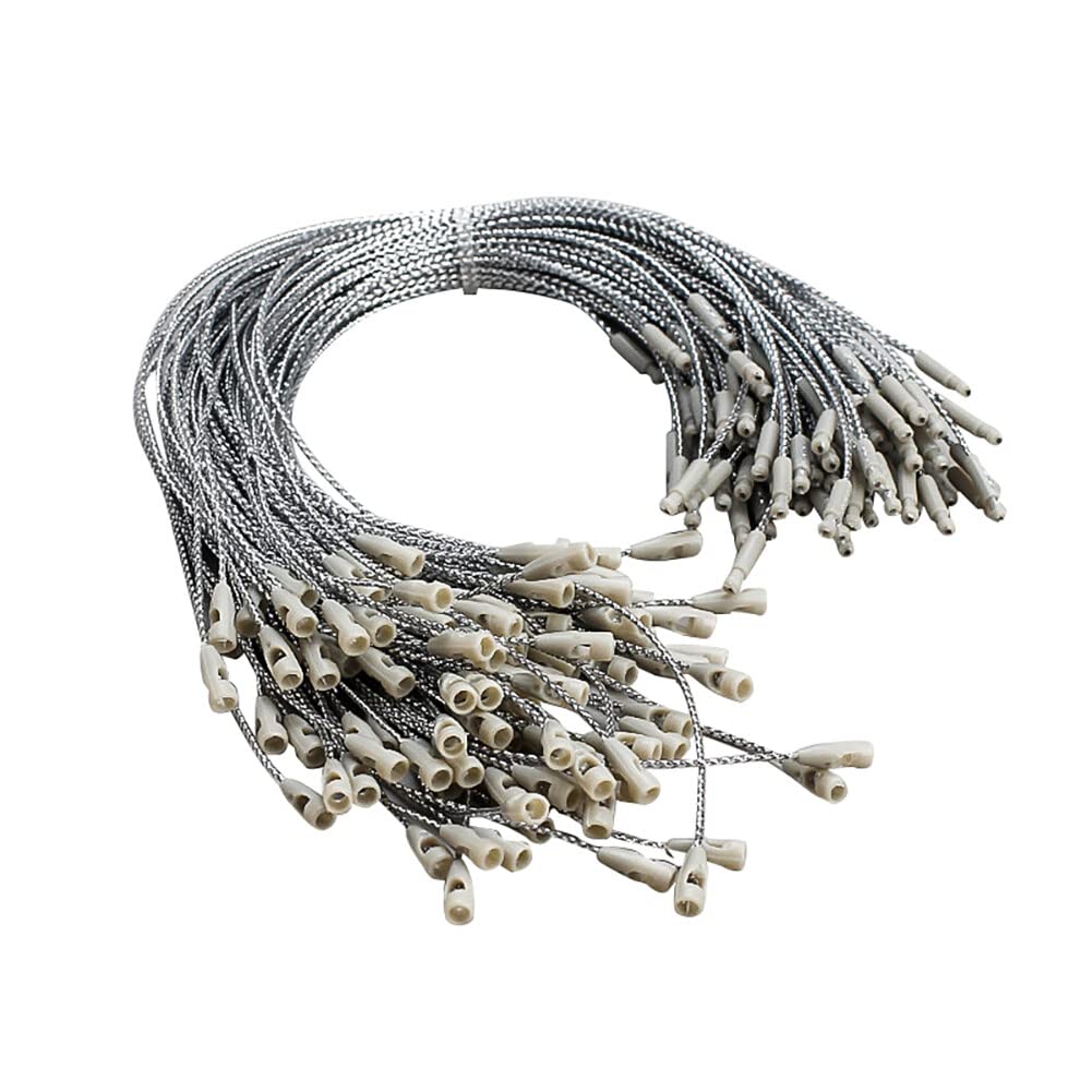 Hang Tag String, Cotton Hang Tag String for Clothes Gift Bags Price Tags Shoes Snap Lock Pin Loop Fastener, Hang Tag Cotton String, Easy and Fast to Attach