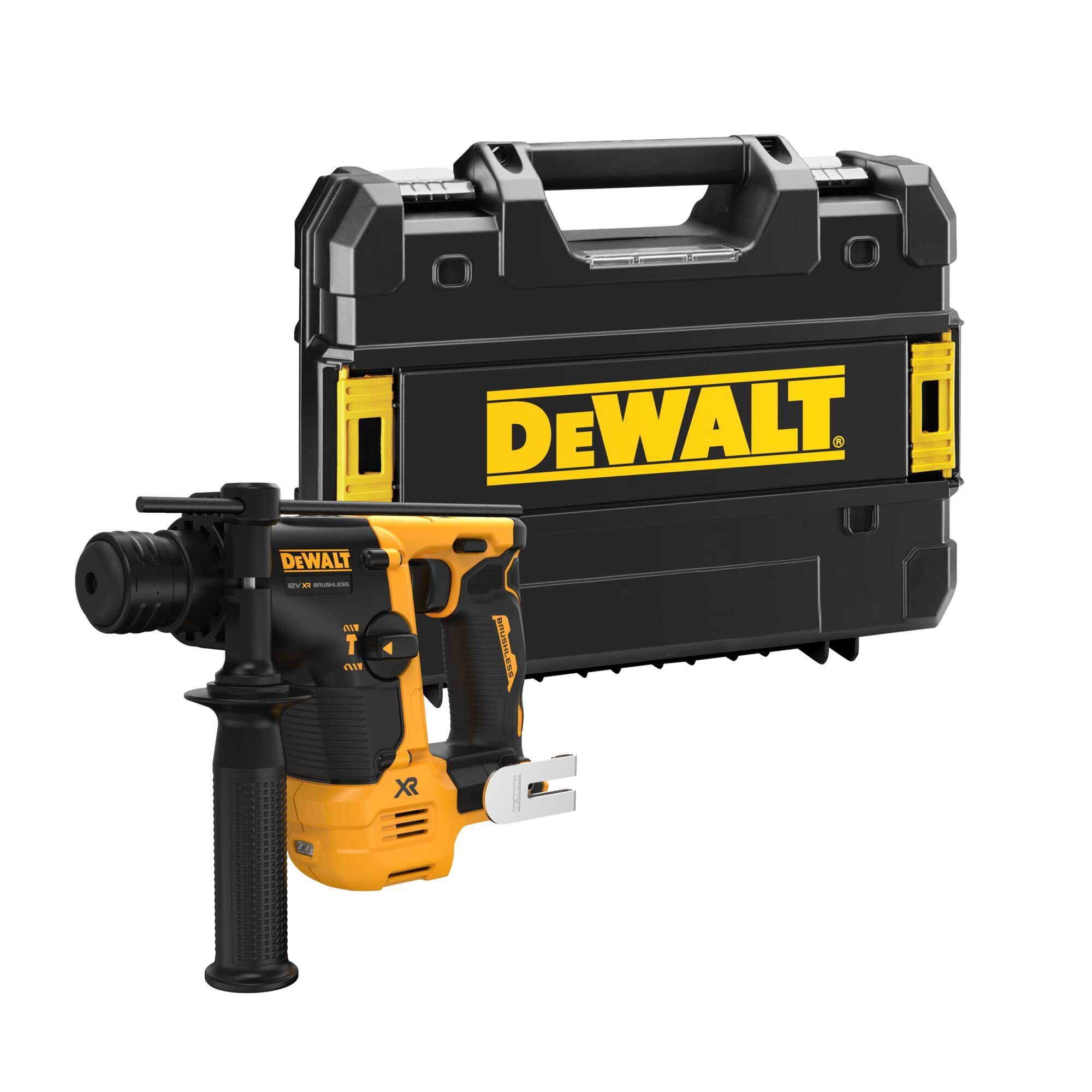 Martillo sin escobillas XR 12V SDS-Plus® 1,1J 2 modos sin cargador/batería con Maletín TSTAK