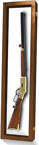 Vitrina de pistola Vitrina de rifle con cerradura Armarios de armas para rifles y escopetas Montaje en pared de espada, vitrina de montaje en