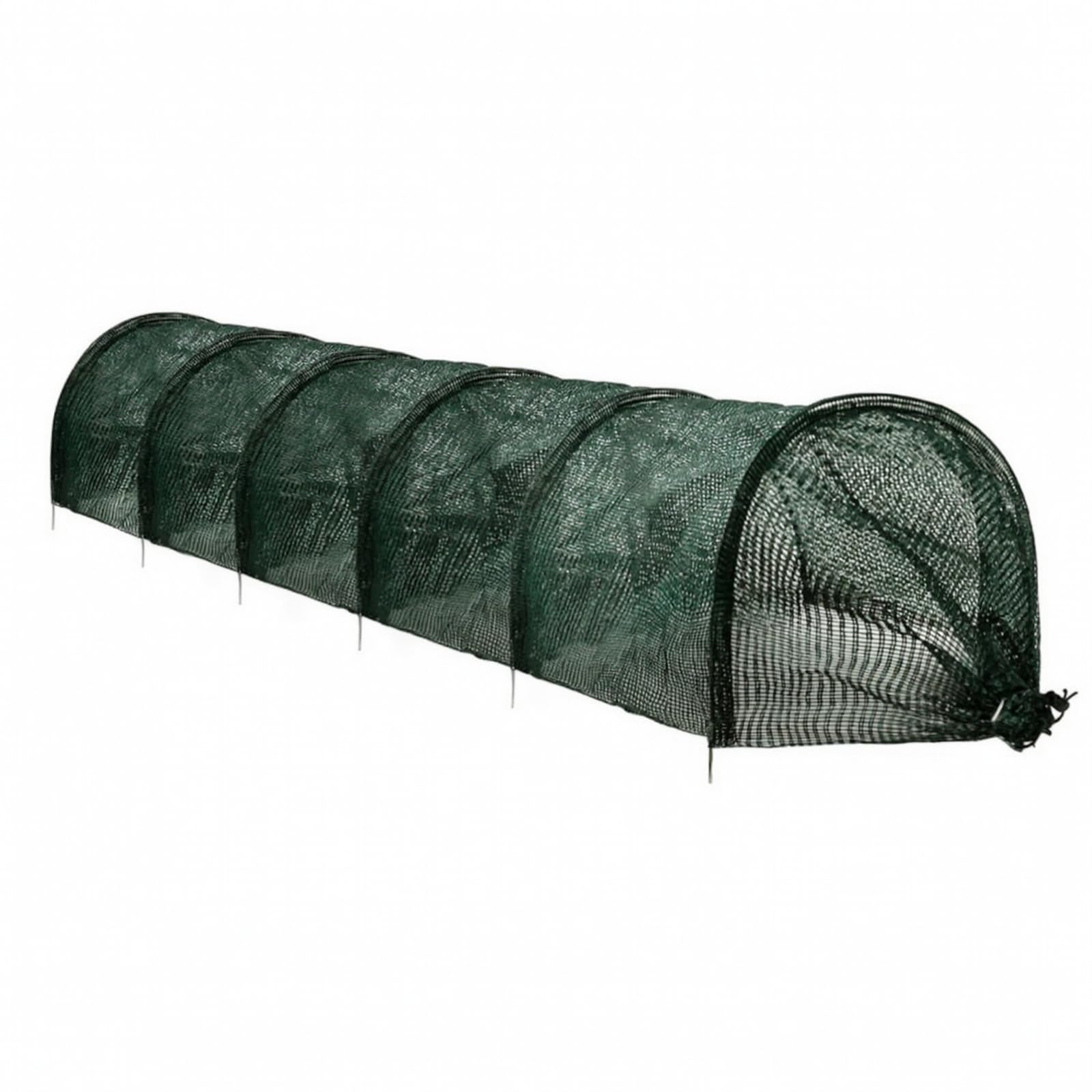 Tunnel per Piante con Rete Traspirante | Robusto, Copertura a Tunnel in Rete, Leggero, per, Giardinieri, Agricoltori, Verde Scuro
