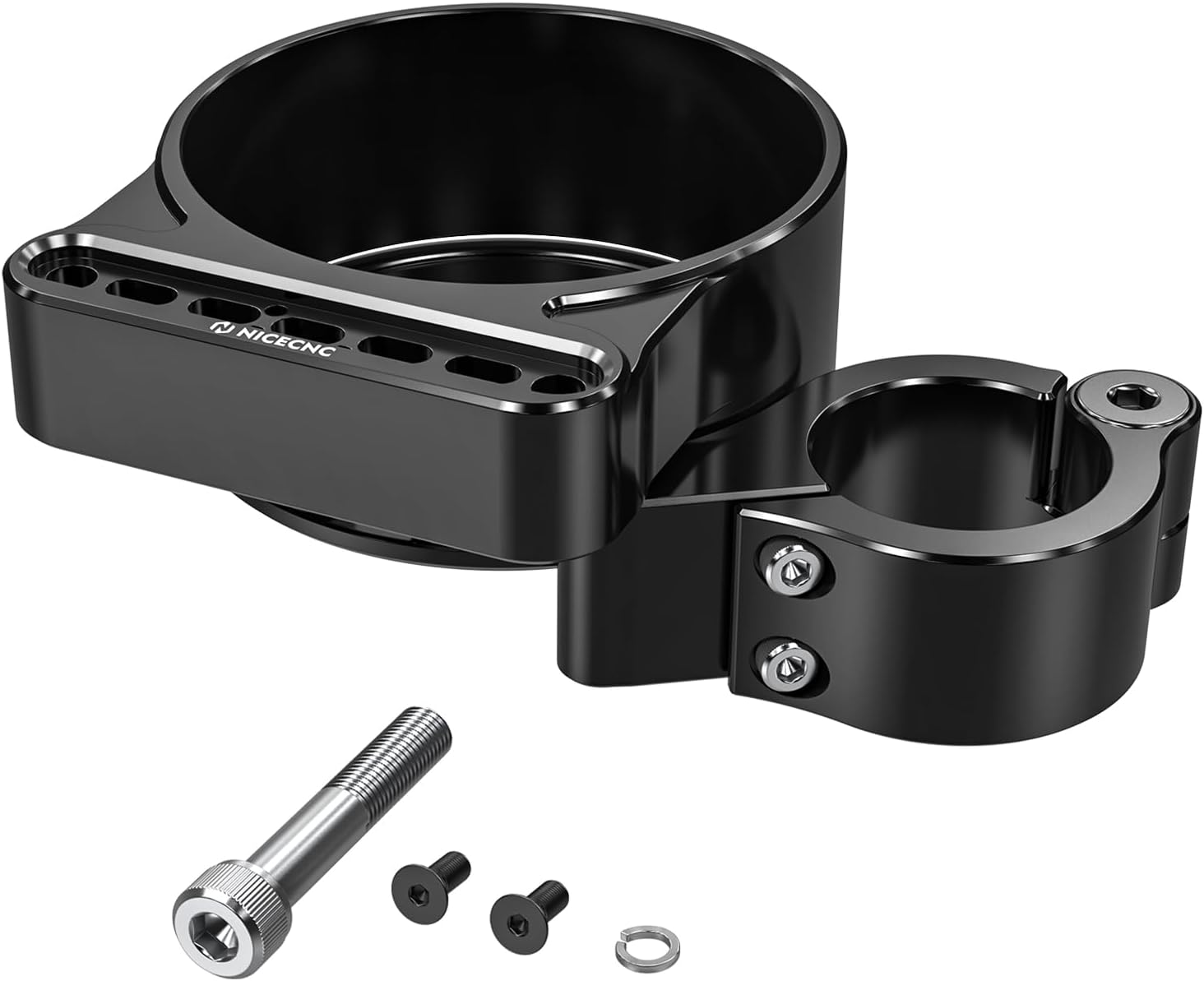 NICECNC Speedometer Indicator Lights Relocation Kit Compatible with Harley Forty Eight Dark Custom XL1200X 2013-2014, Iron 1200 XL1200NS 2018-2021, Sportster 883 Custom XL883C 2004, Black