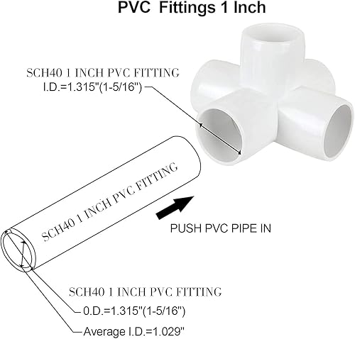 Miniatura 3 de 2 vías 1 pulgada 45 grados PVC codo montaje (NSF-pw), accesorios de esquina de PVC de grado de muebles para muebles de construcción DIY SCH40