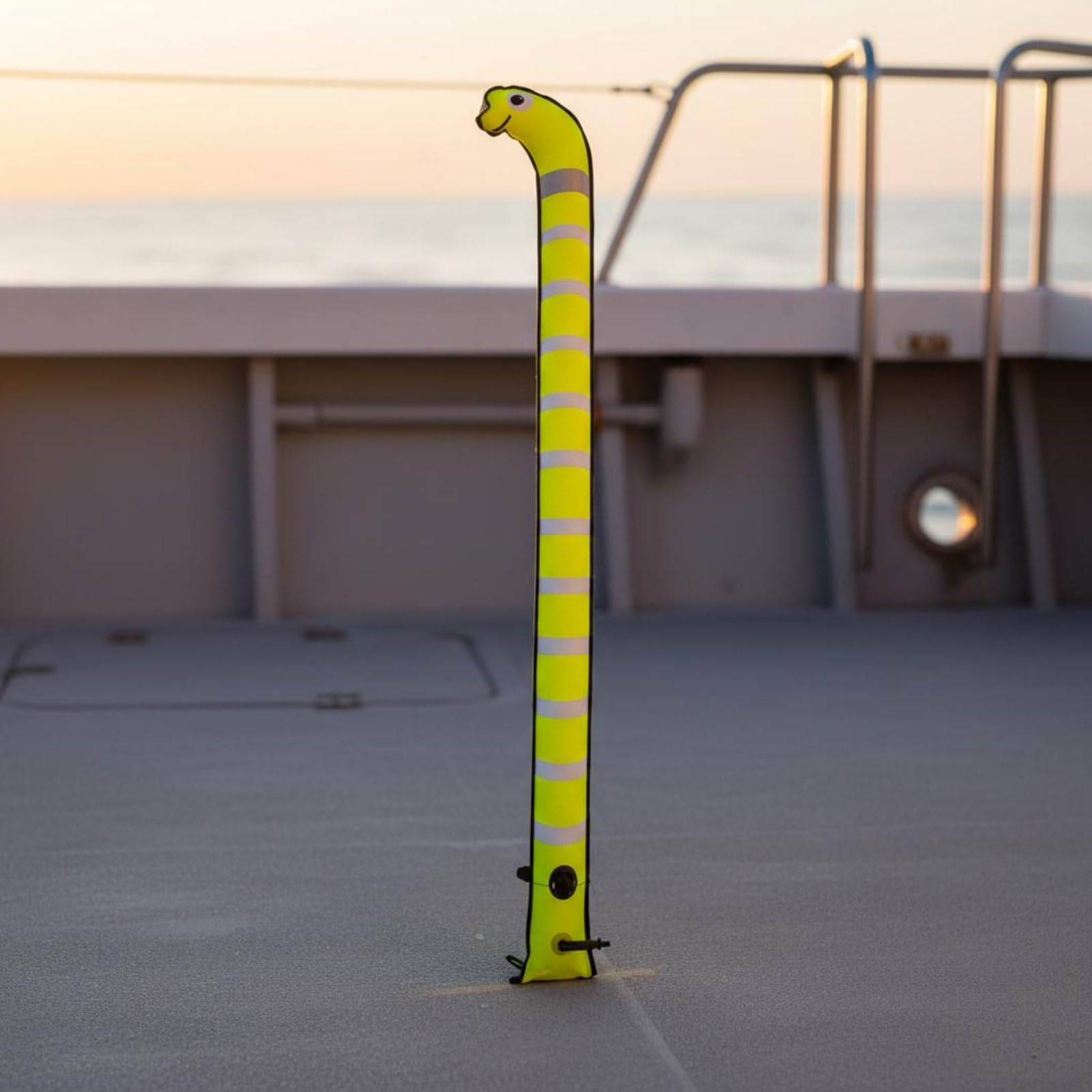 Bouée de Plongée Marqueur Surface Gonflable avec Revêtement TPU Bande Visibilité et Gonfleur Manuel Adapté à Plongée Scuba Loisirs Nautiques Sécurité