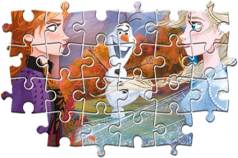 Clementoni - 26452 - Supercolor Puzzle - Disney Frozen 2-60 Maxi Pieces - Made in Italy - Jigsaw Puzzle Children Age 4+