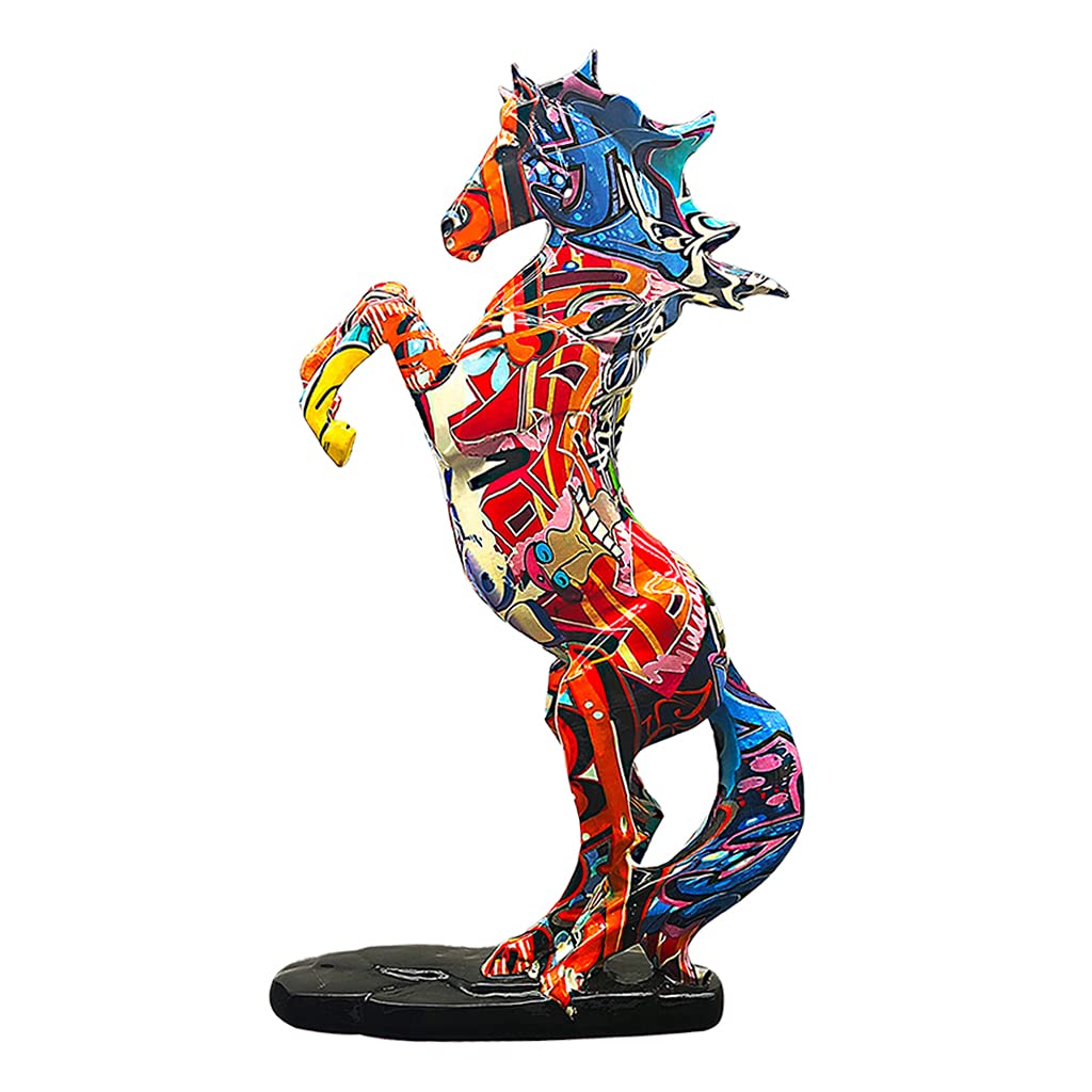 Buy Modern Horse Statue Resin Horse Figurine Decoration Bookcase