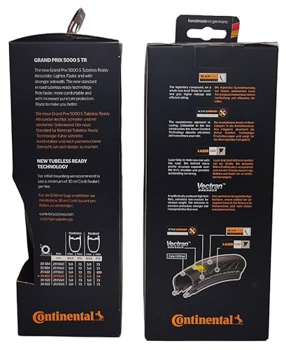 Continental 2X0101867 Grand Prix 5000 S Tr 700X28 Black - Tubeless Ready - Pack Of 2 Tires thumb #1