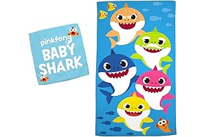 Franco Baby Shark Kids Nemo Towel 2-Piece Set