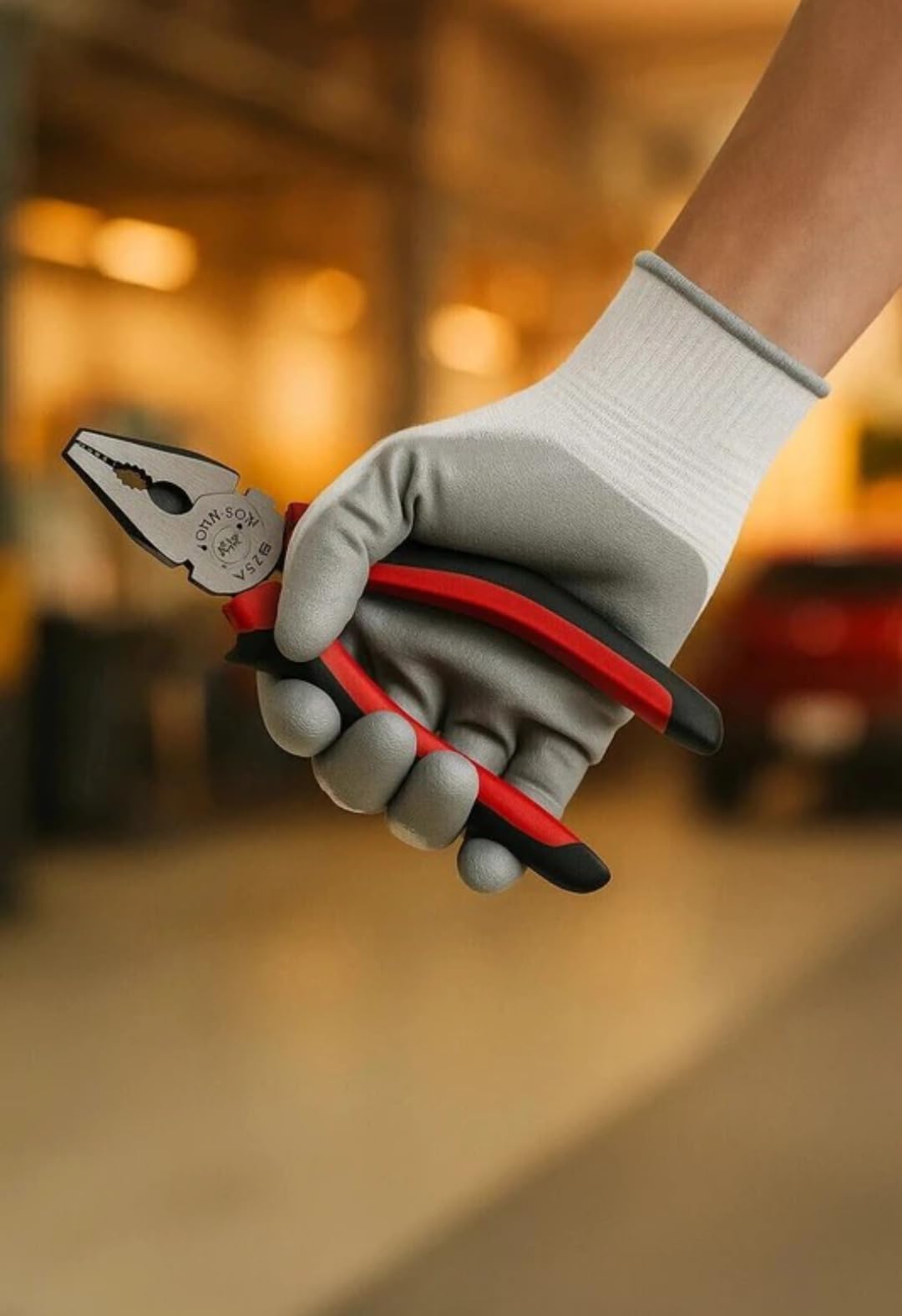 Johnson J-07 Heavy-Duty Plier, 8 Inch Length, CR-V Steel with Anti