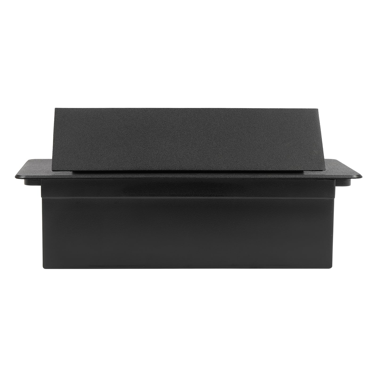 Enchufe empotrable retráctil con 2 puertos USB negro sin cable | Socket Pop Up de mesa, 2 USB y 2 euros, enchufe estándar para encimera