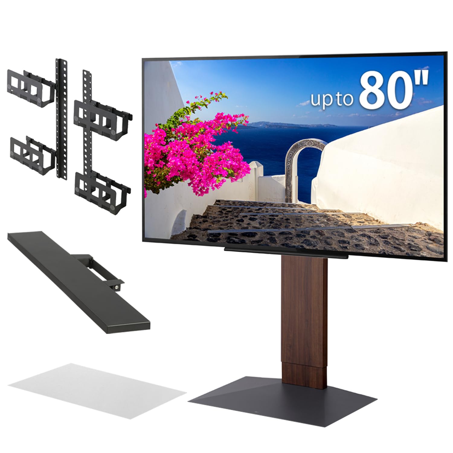 Amazon.com: WALL V3 Low Type TV Stand w/Soundbar Shelf M Black 