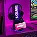 Paladone Fortnite 3-in-1 Kopfhörerständer und Technik-Ladestation mit Konsolen-Controller-Halterung und 2 USB-C-Ports, RGB-Farbwechsel-Lichtpanel, offiziell Lizenziertes Geschenk für Gamer