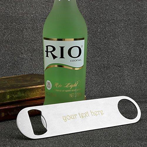Custom Flat Bottle Opener,Yoption Engraving- Personalized Custom Heavy Duty Stainless Steel Flat Bottle Opener For Kitchen, Bar Or Restaurantl (1, Flat-Engraving) #TOP3