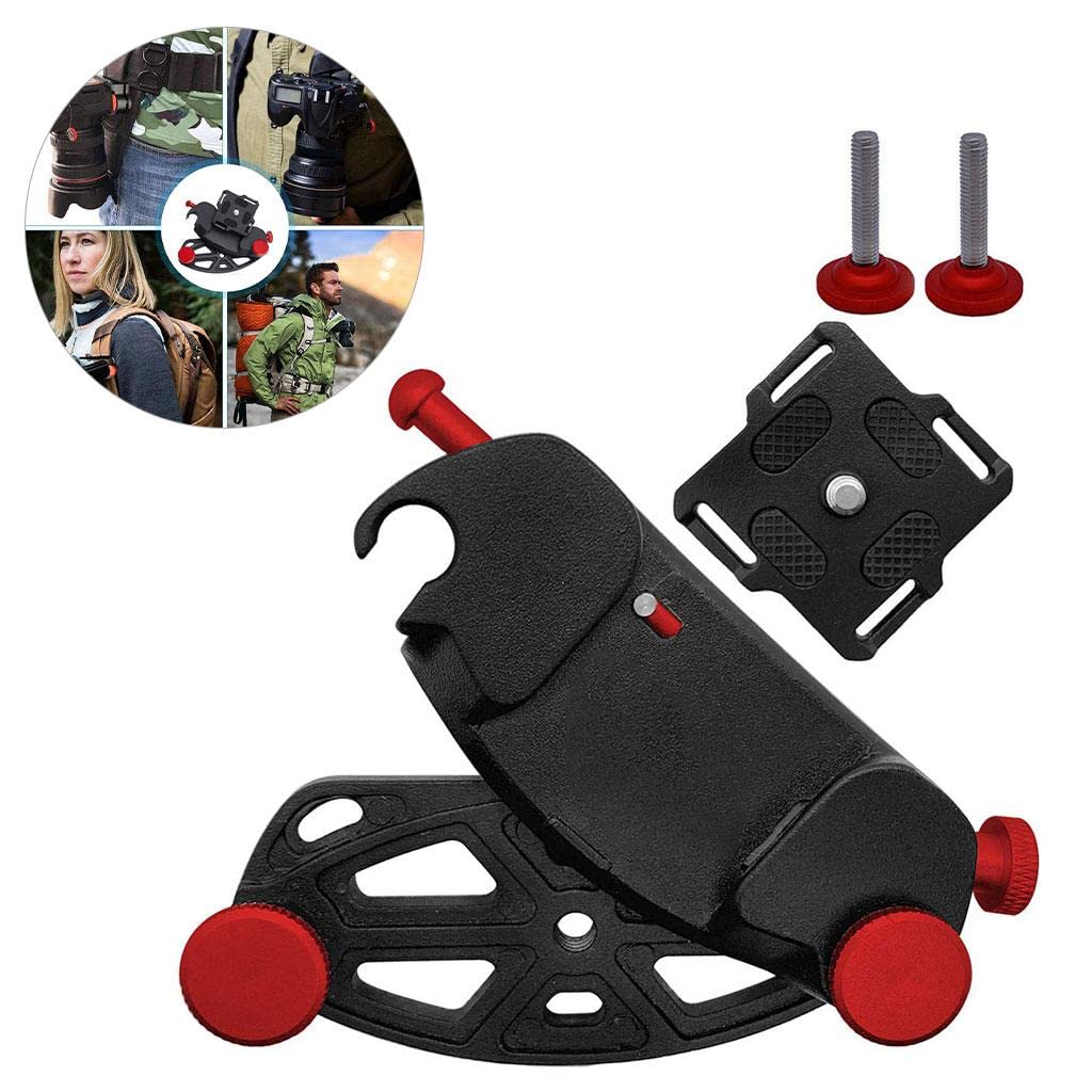 Backpack Camera Clip Camera Accessories for Walking Cycling Hiking Red-image-22