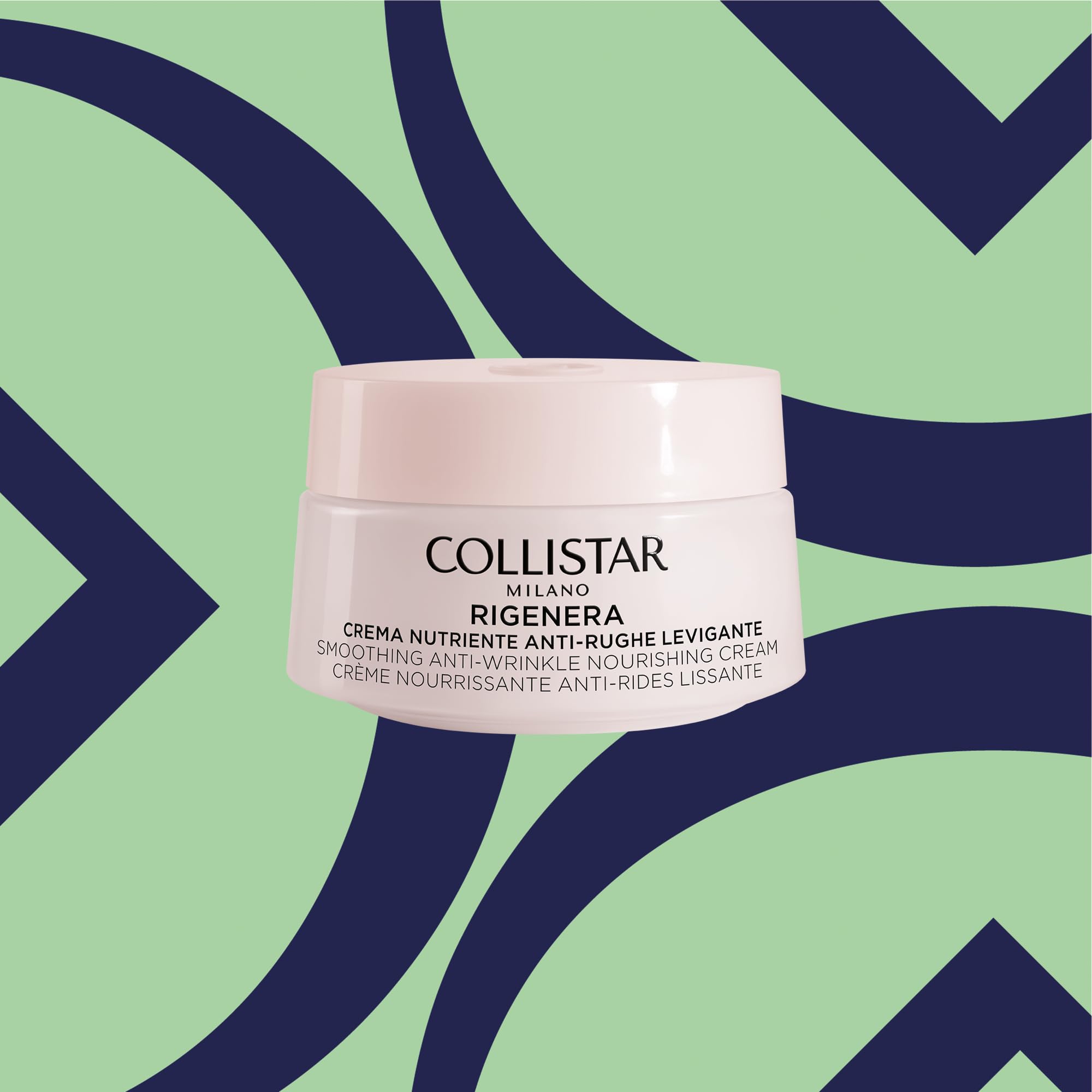 Collistar Rigenera Crema Nutritiva Antiarrugas Alisadora, Regenera la Piel, Textura Rica y Fundente, 50 ml