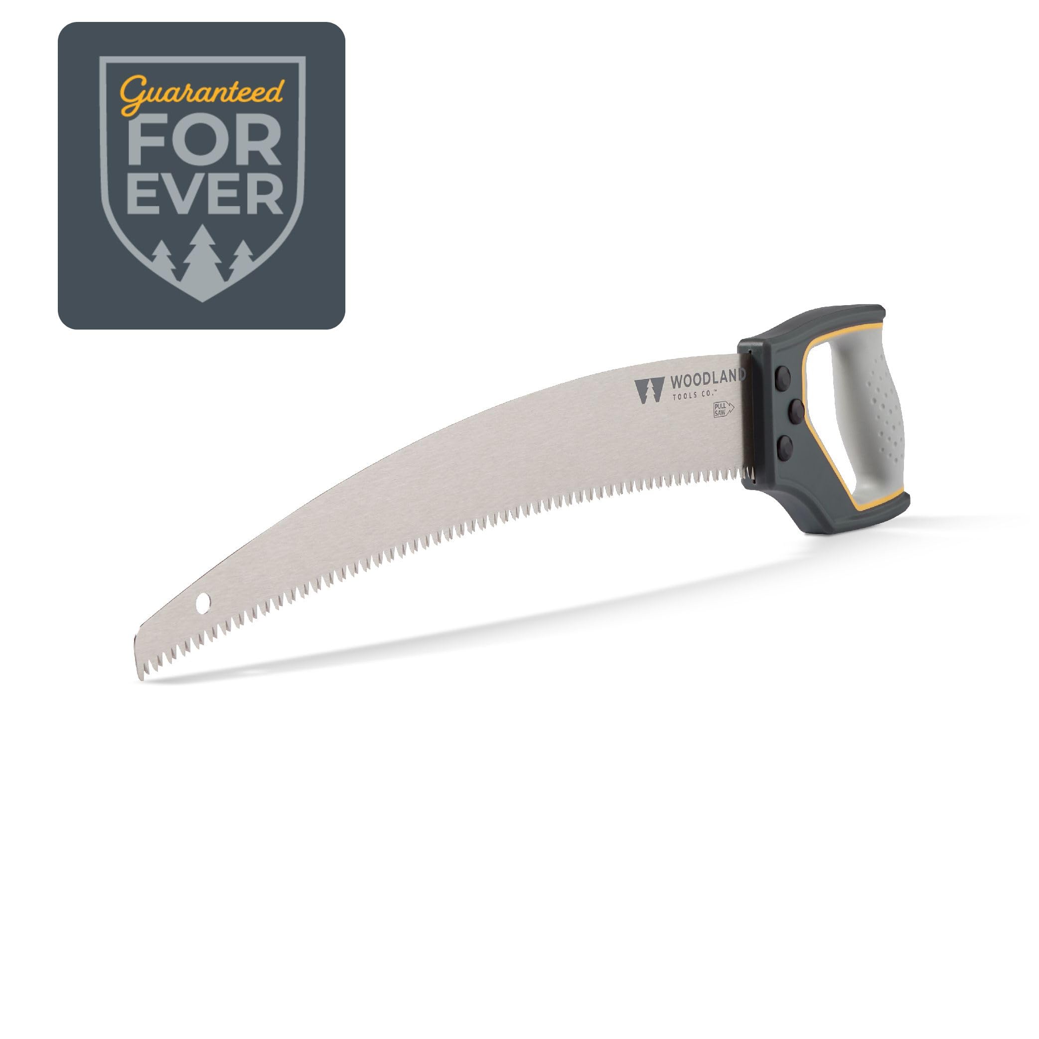 Woodland Tools Co. D-Handle Pruning Saw - Durable Gardening Saw with Ergonomic Grip for Branch Trimming and Deadwood Cutting