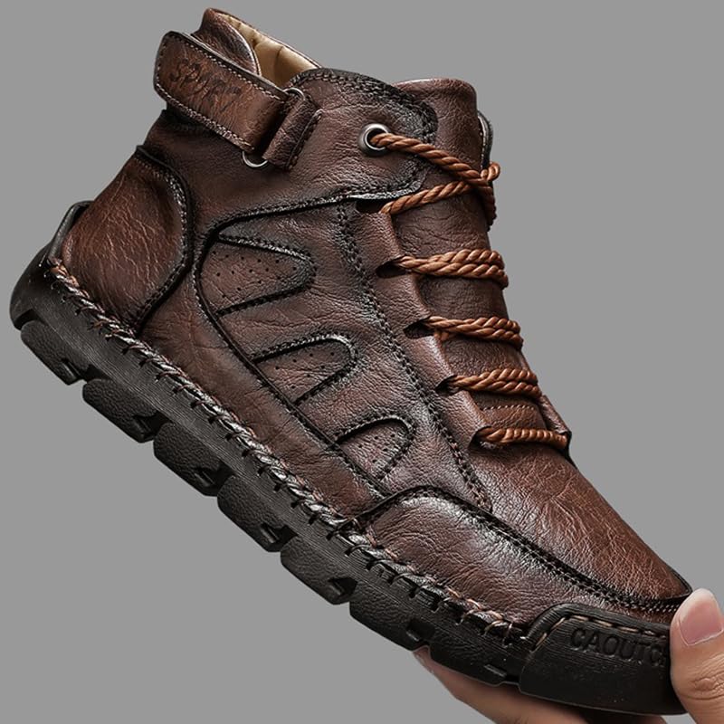 Boots For Men Chelsea Mens Leather High Top Sneakers Work Shoes Men's Size Man Shoe Casual3