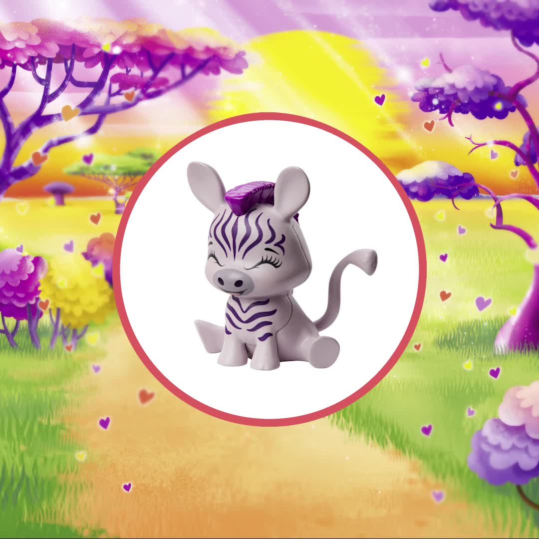 Enchantimals GTM27 - Zadie Zebra Puppe (15 cm) & Ref Tierfreundin-Figur aus der Sonnensavanne-Kollektion, kleine Puppe mit abnehmbarem Rock und Zubehör, tolles Geschenk für Kinder von 3 bis 8 Jahren – Bild 8