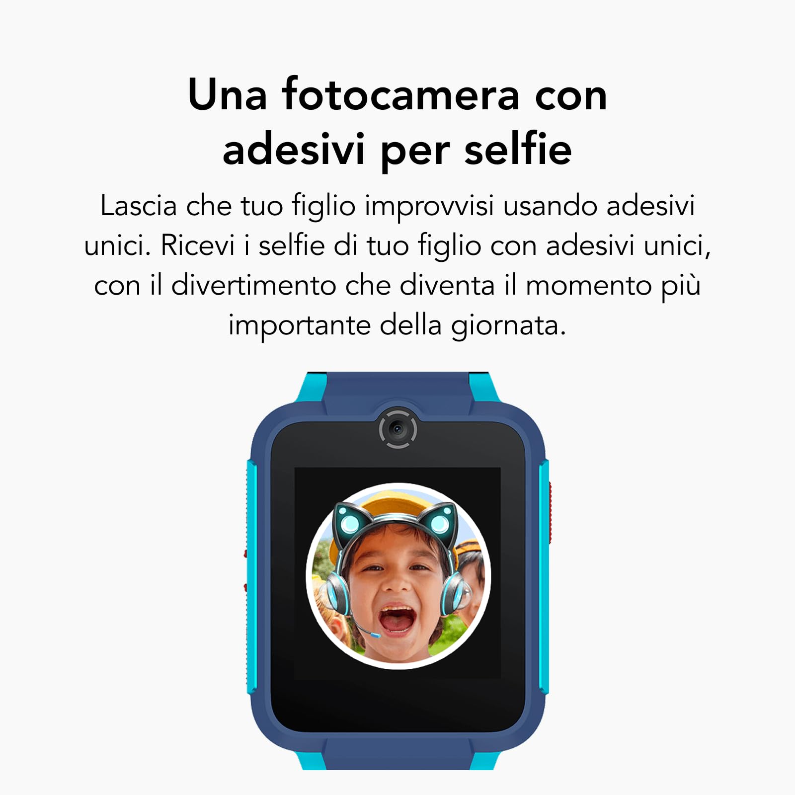 TCL MOVETIME Family Watch 2 - Smartwatch 4G per bambini, GPS, videochiamate, monitoraggio dell'attività fisica, blu