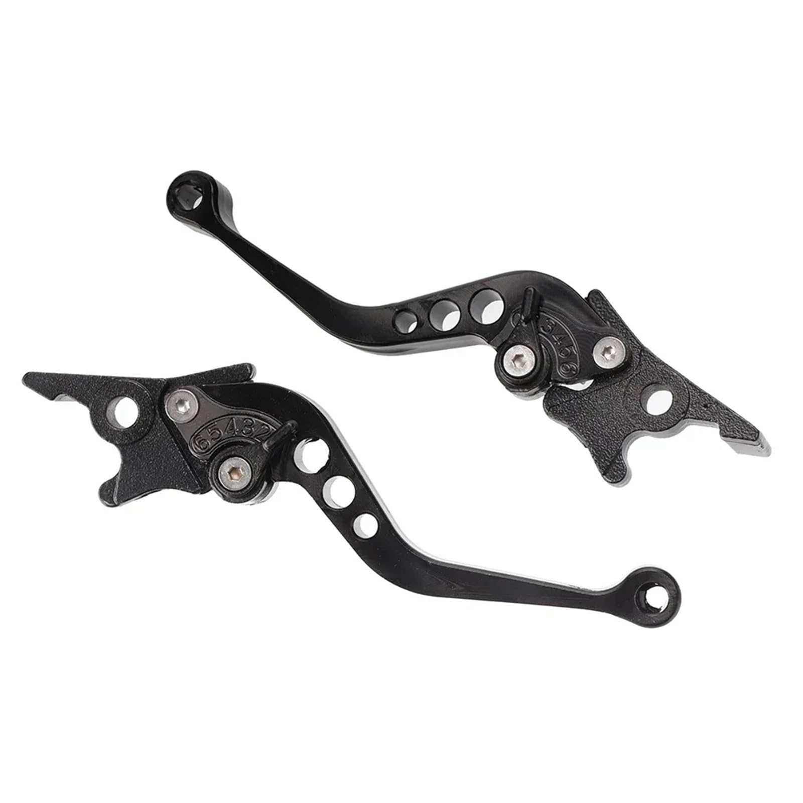 Hsyduhae Black Motorbike Brake Levers 1 Pair Universal Motorcycle Brake & Clutch Levers - Aluminum Alloy Cnc Handle Lever For Scooter/Dirt Bike Modification(Black)